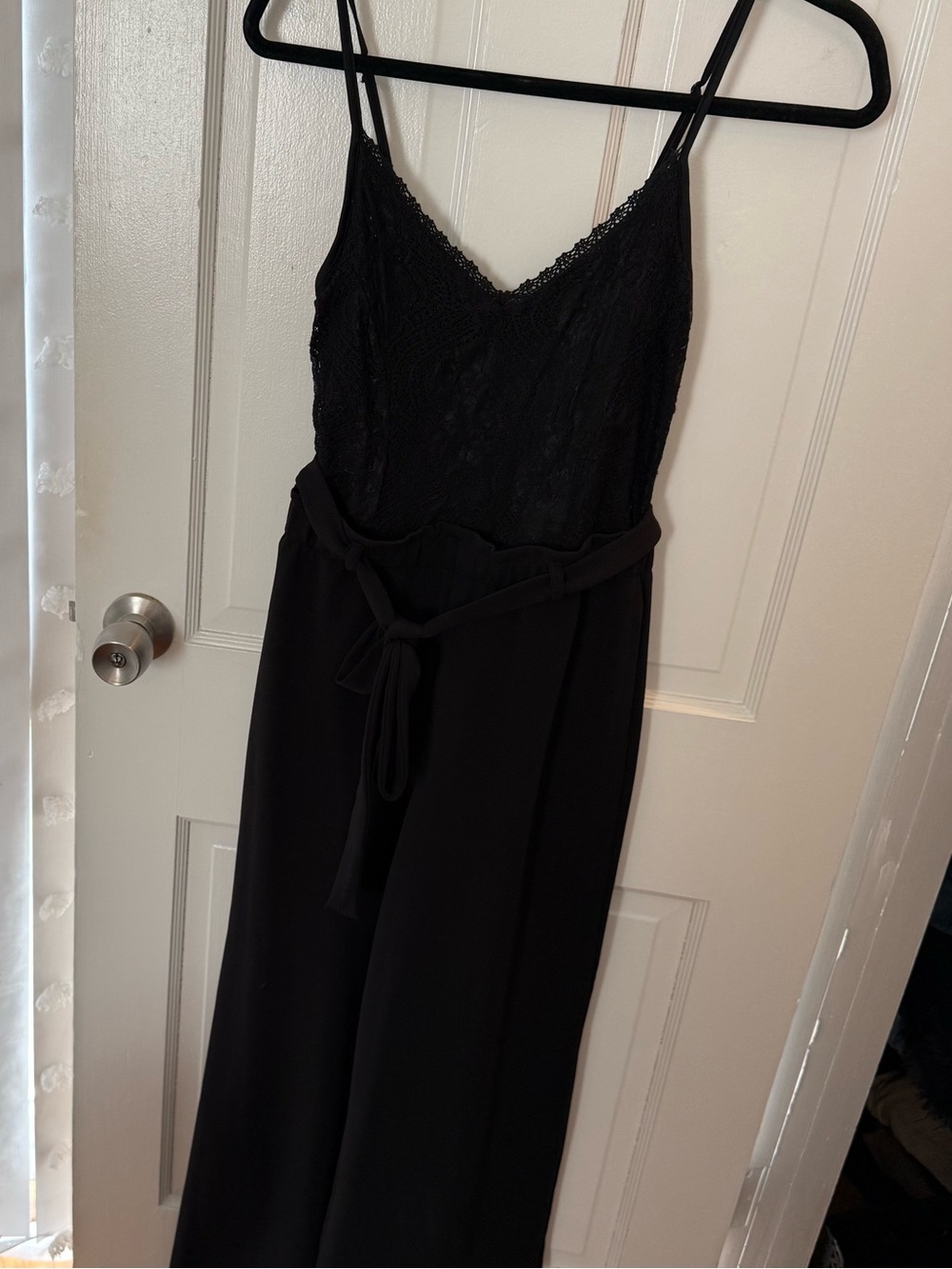 Almost Famous Black Lace Top